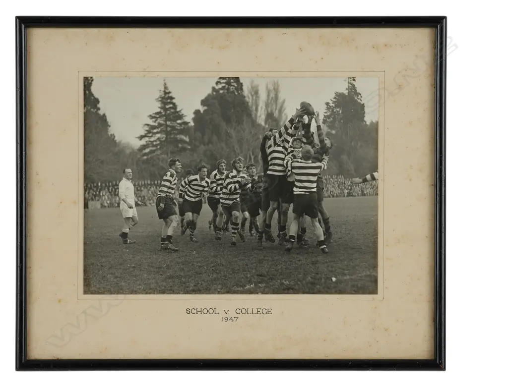 Unidentified photographer - Christchurch Boys' High School v. Christs College 1947', Image 1++